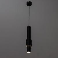 Светильник подвесной "Дарина" LED 10Вт 4000К черный 6х6х30-130см