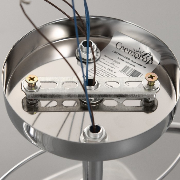 Люстра потолочная Поли 3хE27 40Вт Хром Люстра потолочная Поли 3хE27 40Вт Хром