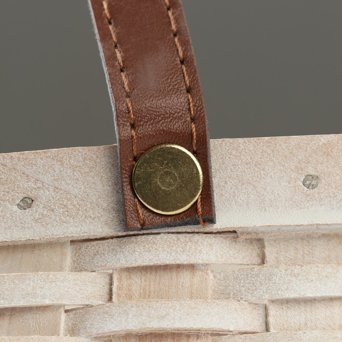 Корзина плетеная, 21 x 16 x 10/22 см, белая, секвойя Корзина плетеная, 21 x 16 x 10/22 см, белая, секвойя