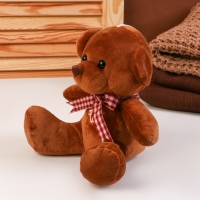 Мягкая игрушка &laquo;Мишка&raquo;, с бантиком, 18 см, цвет коричневый