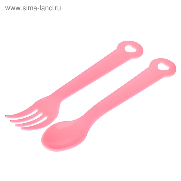 Набор детской посуды &laquo;Наша принцесса&raquo;, 4 предмета: тарелка, поильник, ложка, вилка, от 5 мес.