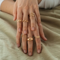 Кольцо «Настроение» разбитое сердце, цвет золото, безразмерное Кольцо «Настроение» разбитое сердце, цвет золото, безразмерное