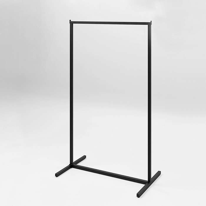 Вешало напольное без выноса 90×50×150 см, цвет чёрный Вешало напольное без выноса 90×50×150 см, цвет чёрный