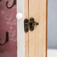 Ключница дерево 6 крючков "Золотой бант" 25,5х19х6 см Ключница дерево 6 крючков "Золотой бант" 25,5х19х6 см