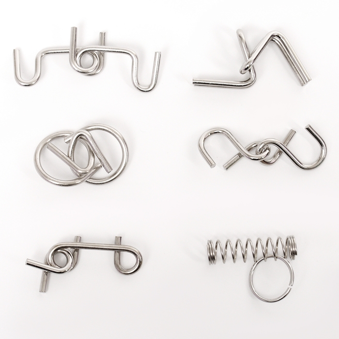 Набор металлических головоломок &laquo;Игры разума №2&raquo;,на блистере