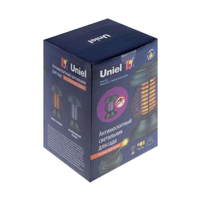 Садовый светильник Uniel на солнечной батарее &laquo;Факел&raquo;, 12 &times; 30 &times; 12 см, эффект пламени