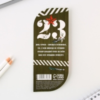 Ручка шариковая пластиковая в открытке &laquo;С Днем Защитника Отечества&raquo; синяя паста, 1,0 мм