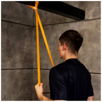 Эспандер ленточный многофункциональный ONLYTOP, 208&times;2.9&times;0.5 см, 11-36 кг, цвет оранжевый