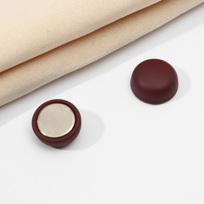 Магнит для платка &laquo;Минимал&raquo;, цвет матовый кирпичный в серебре