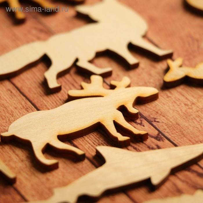 Набор заготовок для творчества &laquo;Животные&raquo;, 21 шт, размер 6х6 см