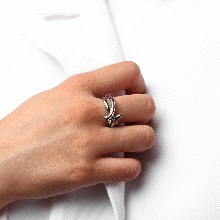 Кольцо металл &laquo;Тренд&raquo; гвоздь, цвет серебро, безразмерное