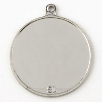 Медаль под нанесение 188, &laquo;Звезды&raquo;, d= 5 см. Цвет серебро. Без ленты