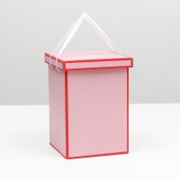 Коробка складная, красная, 17 х 25 см