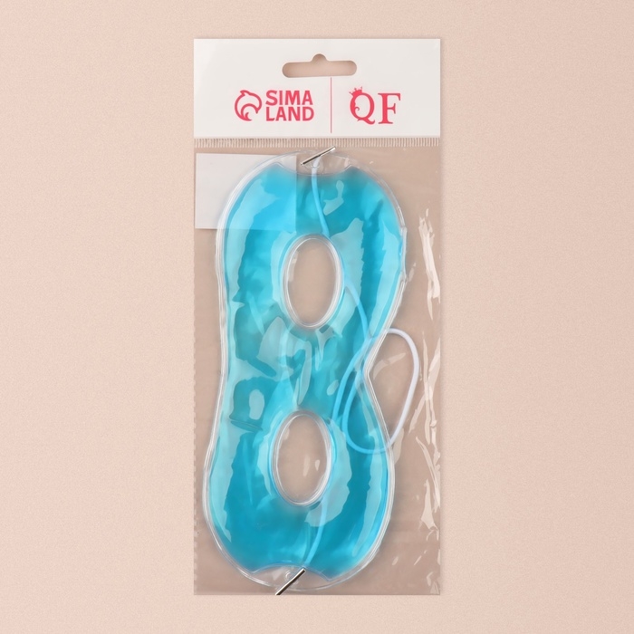 Гелевая маска для области вокруг глаз, 17 &times; 7,5 см, цвет голубой