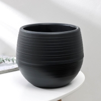 Горшок для цветов &laquo;Япония&raquo;, 3 л, цвет графитовый