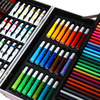 Набор для рисования, складной, в чемоданчике розовый Набор для рисования, складной, в чемоданчике розовый