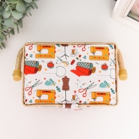 Шкатулка для рукоделия "Швейная мастерская" 9,5х19,5х13 см Шкатулка для рукоделия "Швейная мастерская" 9,5х19,5х13 см