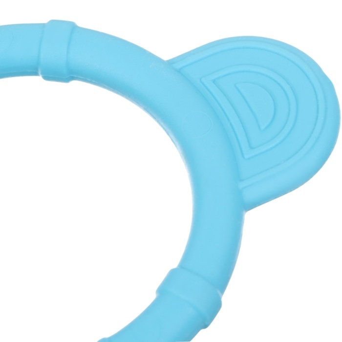 Прорезыватель силиконовый &laquo;Круг&raquo;, цвет голубой, ТЭП, КНОПА