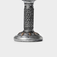 Бокал &laquo;Щит&raquo;, 200 мл, 8&times;19 см, цвет серебряный