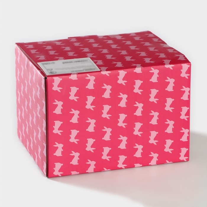 Конфетница Доляна &laquo;Зайка&raquo;, 250 мл, цвет голубой