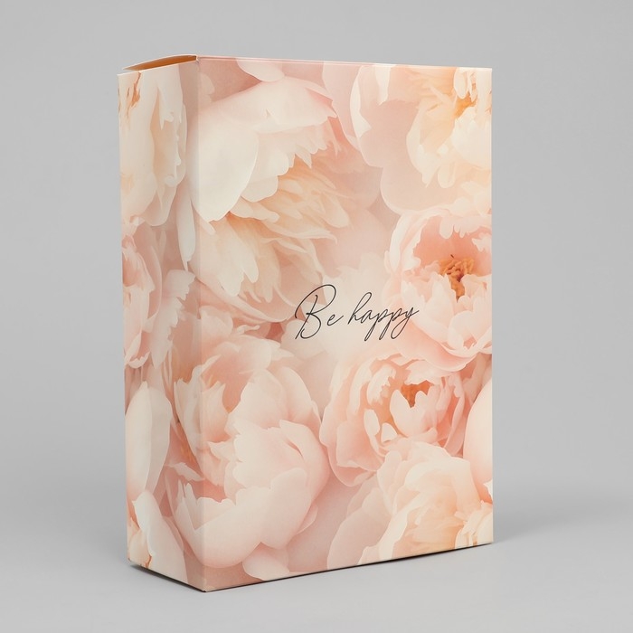 Коробка подарочная складная, упаковка, &laquo;Нежные пионы&raquo;, 16 х 23 х 7.5 см