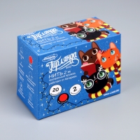 Гирлянда &laquo;Нить&raquo; 2 м, IP20, прозрачная нить, 20 LED, свечение красное, 2 режима, AAх3