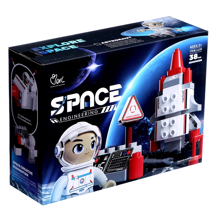 Конструктор &laquo;Большие Блоки. Космос&raquo;, 38 деталей