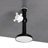 Душ дачный, 80 &times; 80 &times; 250 см, тент, бак антикоррозийный, 128 л, с ЭВН, тент МИКС