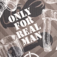 Полотенце "Only for real man" 70х146 см, 100% хлопок 160гр/м2 Полотенце "Only for real man" 70х146 см, 100% хлопок 160гр/м2
