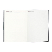 Еженедельник датир 2025г мягк обл иск кож А6+ 80л ESCALADA, тис ф, кр бл 70 г/м&sup2;, чёрный