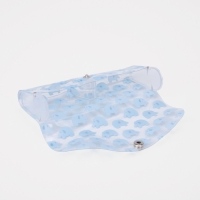 Футляр для очков на кнопке, длина 15,6 см, цвет голубой/прозрачный Футляр для очков на кнопке, длина 15,6 см, цвет голубой/прозрачный