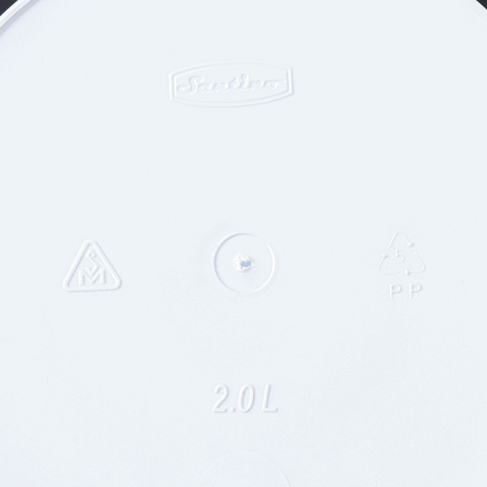 Кашпо для цветов со вставкой &laquo;Арте&raquo;, 2 л, цвет бело-чёрный