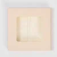 Коробка для шоколада, кондитерская упаковка, &laquo;Ручная работа&raquo;, с окном, 10.2 х 1.4 х 10.2 см