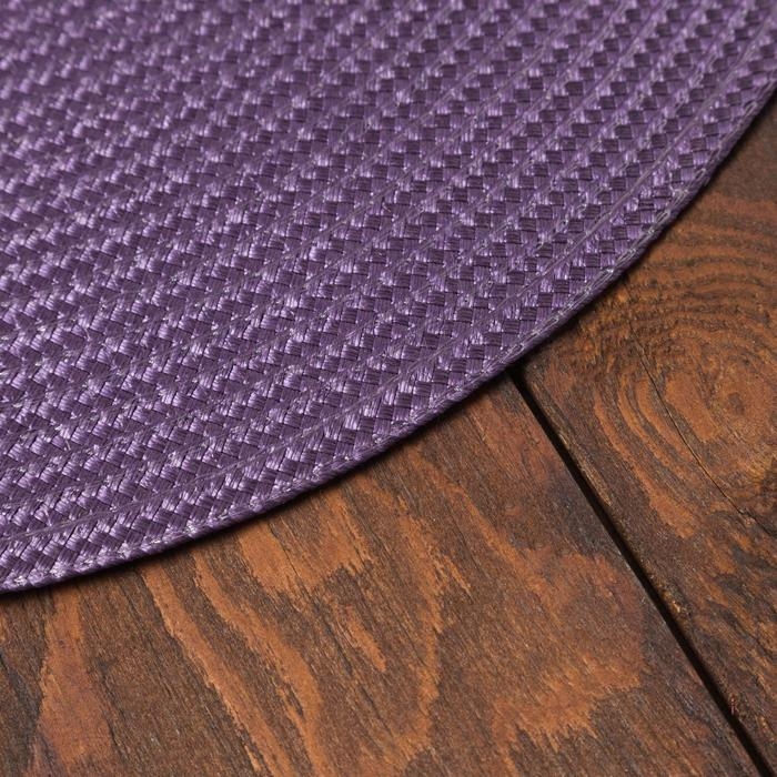 Салфетка сервировочная Доляна  "Классика", цв.фиолетовый, d 38 см