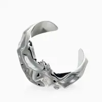 Браслет каркасный "Лава", цвет серебро