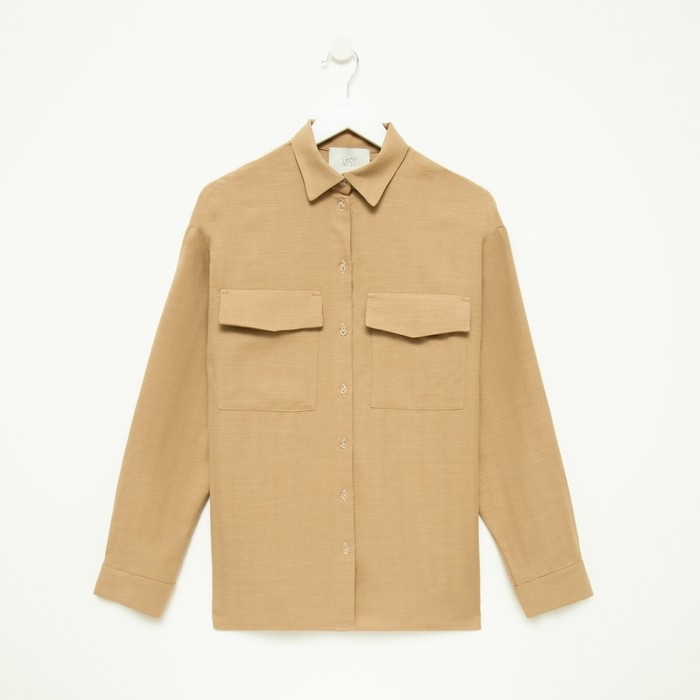 Рубашка женская MIST р. 52-54, бежевый