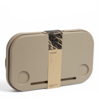 Корзина - столик Maclay 2 в 1, складная, 47 х 28,5 х 23,5 см, стол 45 х 28 х 16 см, бежевая