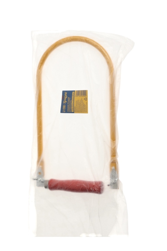 Лобзик ручной ТУНДРА, круглый профиль, деревянная рукоятка, пилки 130 мм, высота 260 мм