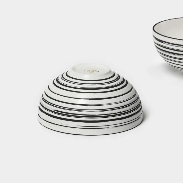 Салатники Magistro Hypnose, 650 мл, 14.7&times;7 см, набор 2 шт., фарфор, белые