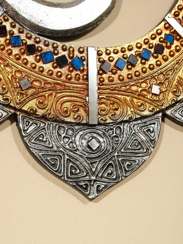 Панно резное МДФ Панно резное МДФ "ОМ", 40х40х0,6 см, золотой край