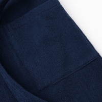 Халат детский Экономь и Я, цв. тёмно-синий, р-р 34, 100% хл, 340 г/м2