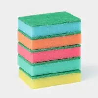 Набор губок для посуды с чистящим слоем Доляна &laquo;Супер&raquo;, 10&times;7&times;2.5 см, 5 шт.
