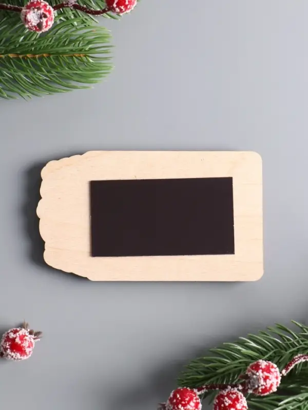 Магнит новогодний с блоком для заметок &laquo;С Новым Годом&raquo;, размер магнита 6.5&times;11 см