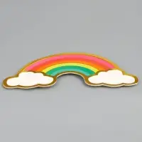 Тарелка одноразовая бумажная &laquo;Радуга&raquo;