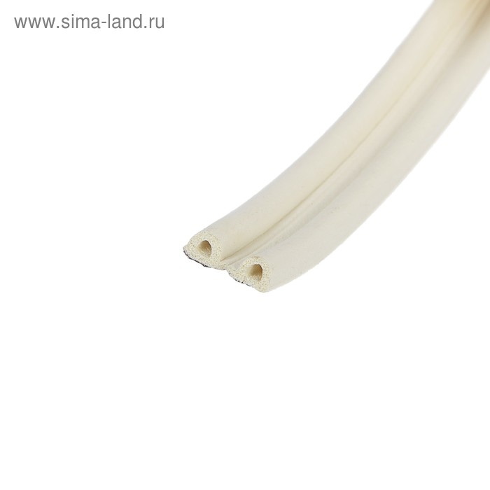 Уплотнитель резиновый ТУНДРА, профиль Р, размер 5.5х9 мм, белый, в упаковке 6 м
