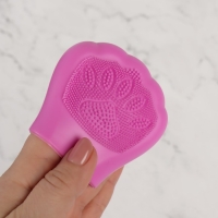 Щётка для умывания, силиконовая, 8 &times; 8 см, цвет МИКС