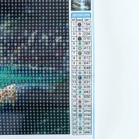 Алмазная мозаика с полным заполнением на холсте &laquo;Озеро в горах&raquo;, 40 х 50 см