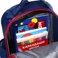 Рюкзак школьный с эргономической спинкой, 37х26х15 см, Человек-паук