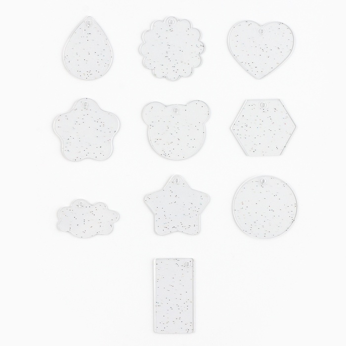 Большой набор для создания акриловых брелоков с наклейками Большой набор для создания акриловых брелоков с наклейками