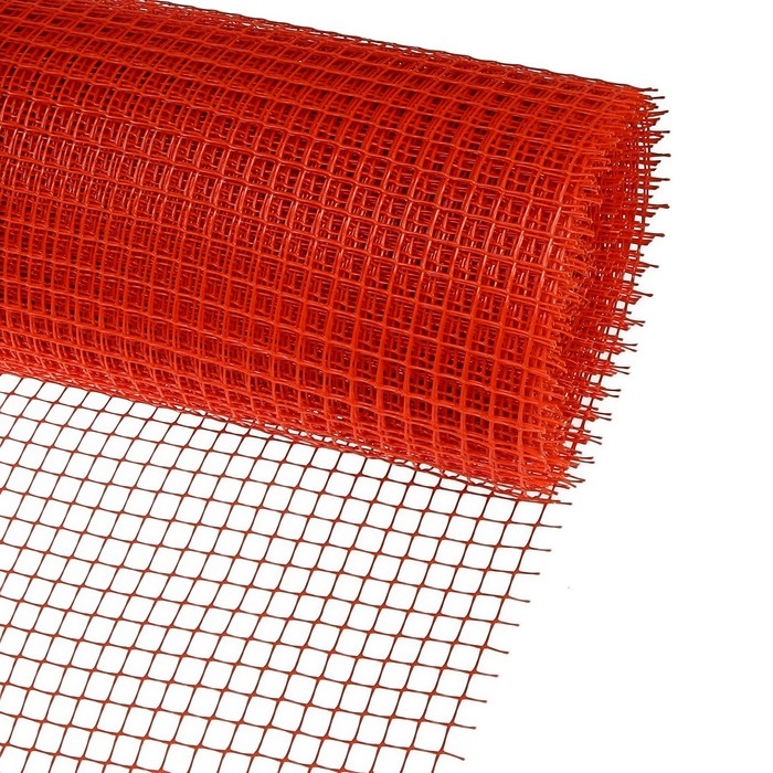 Сетка садовая, 1 &times; 20 м, ячейка ромб 15 &times; 15 мм, пластиковая, оранжевая, Greengo